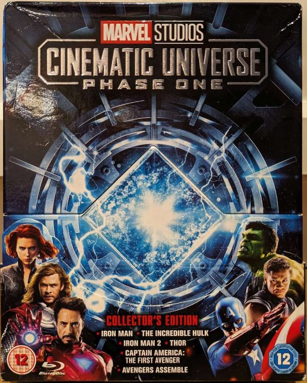 Marvel Cinematic Universe Phase 1 7x Blu Ray Iron Man Thor Hulk Captain America Avengers