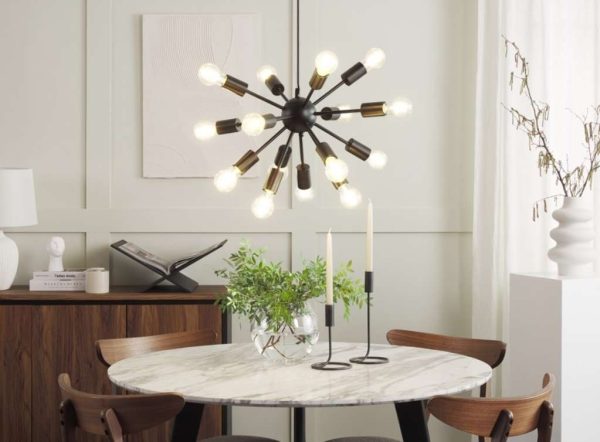 Hanging lamp - ceiling lamp, Sputnik style