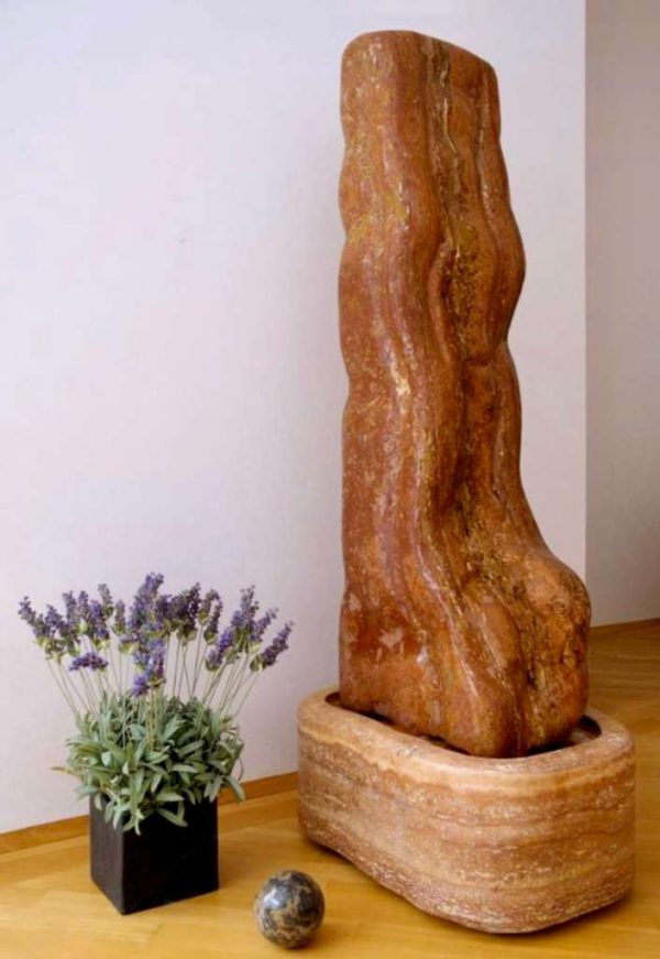 Indoor fountain - water-stone sculpture by Prof. Hans Muhr