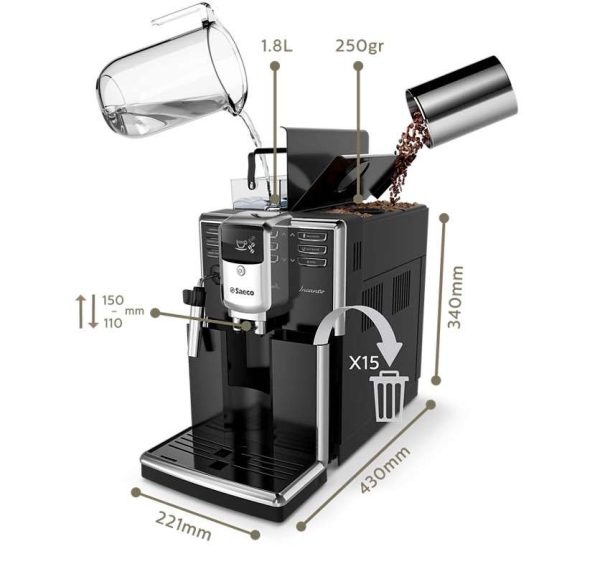 Saeco Incanto fully automatic coffee machine