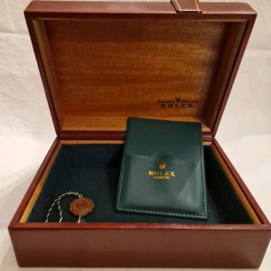 ROLEX BOX BROWN WOOD