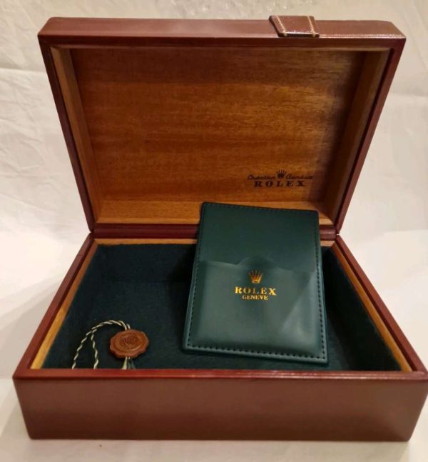 ROLEX BOX BROWN WOOD